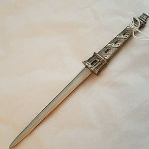 SPOONTIQUES Pewter Lighthouse Letter Opener